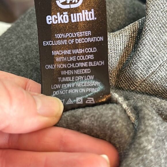 Ecko Unltd Mens Gray Black Sweatshirt size small S Crewneck - Picture 7 of 7